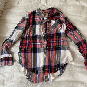 Soft Plaid Button Up
